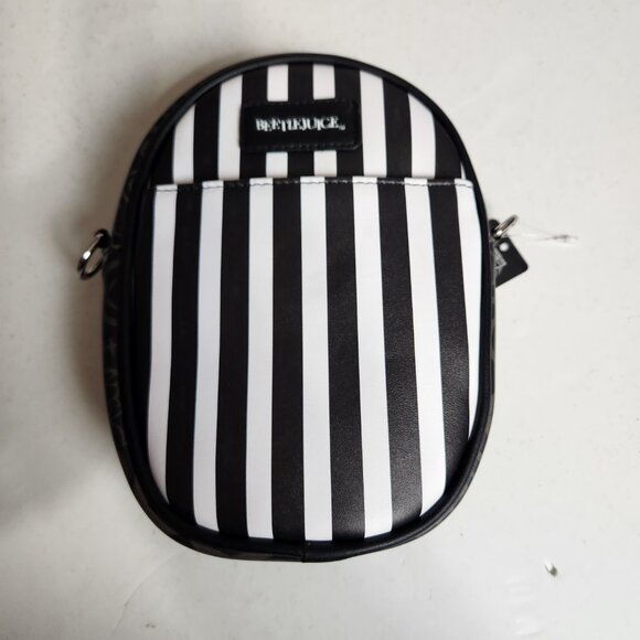NWT Buckle Down Horror Movie Vegan Leather Beetlejuice Chibi Mini Crossbody Bag - Picture 9 of 16